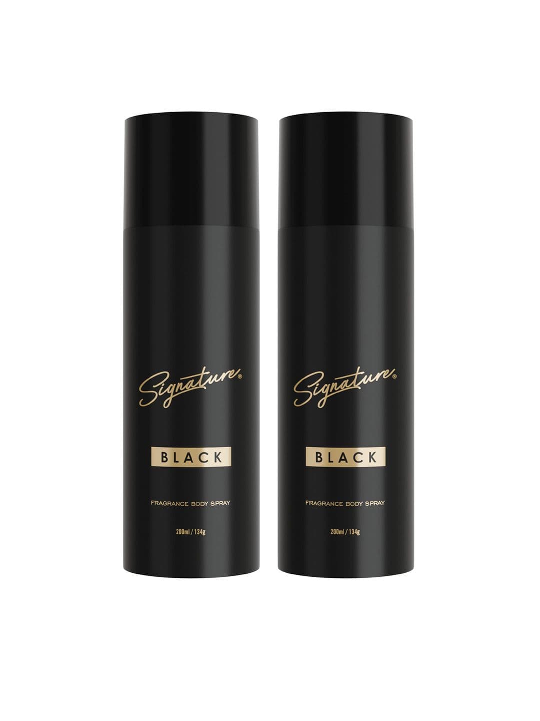 Signature Set Of 2 Men Long-Lasting Black Deodorant Body Spray - 200 ml Each - view 1