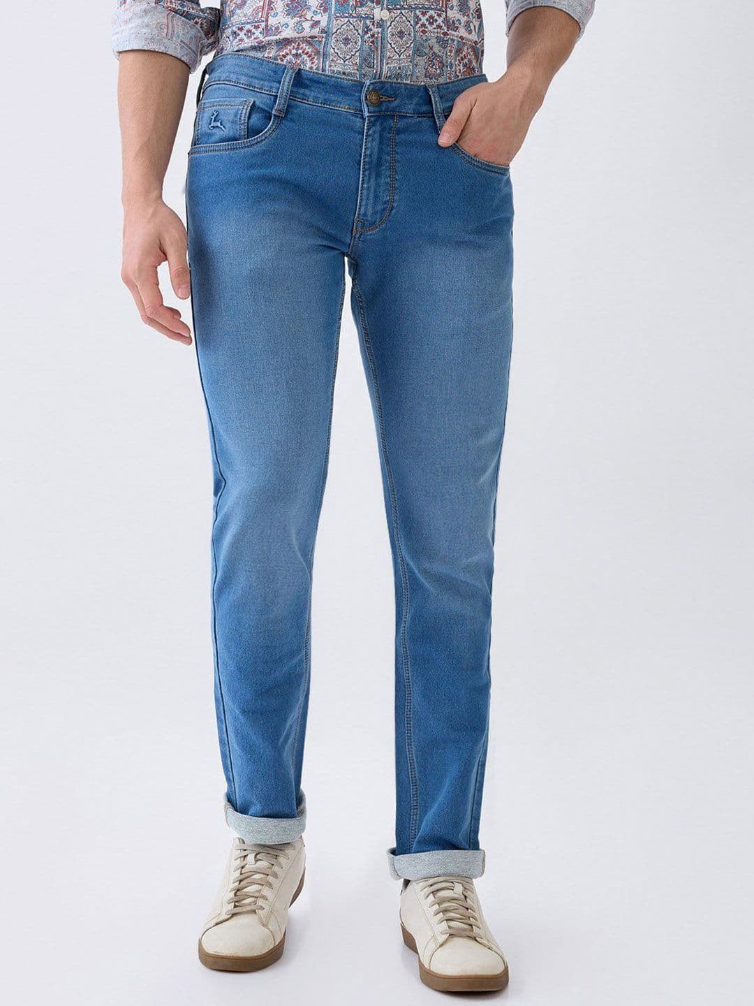 Parx Men Tapered Fit Low-Rise Light Fade Jeans - view 1