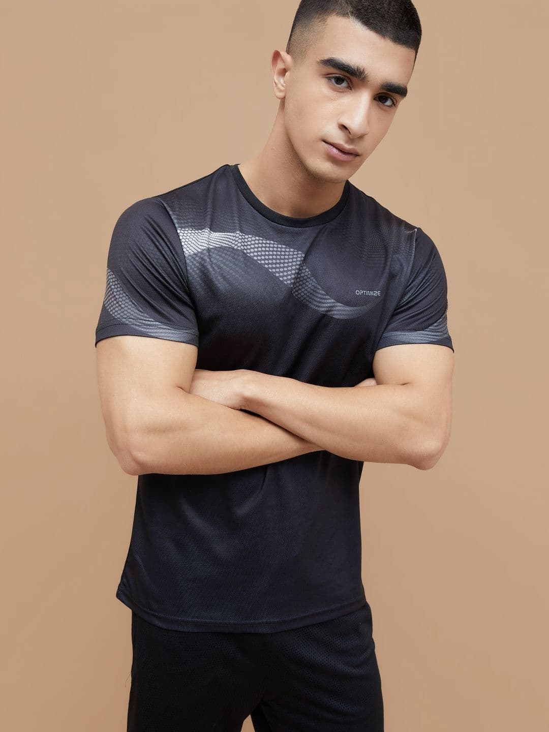 Fame Forever by Lifestyle Men Abstract Printed Round Neck T-shirt - view 1