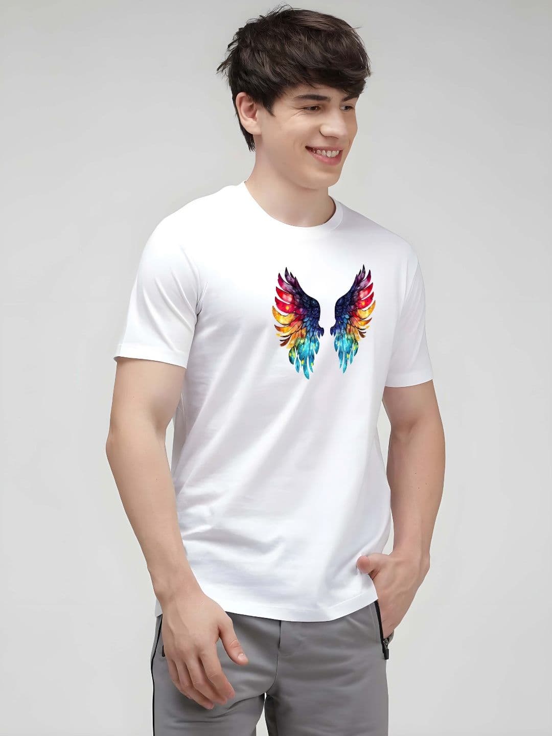 KAIDO Men Graphic Printed Round Neck Cotton T-shirt - view 1