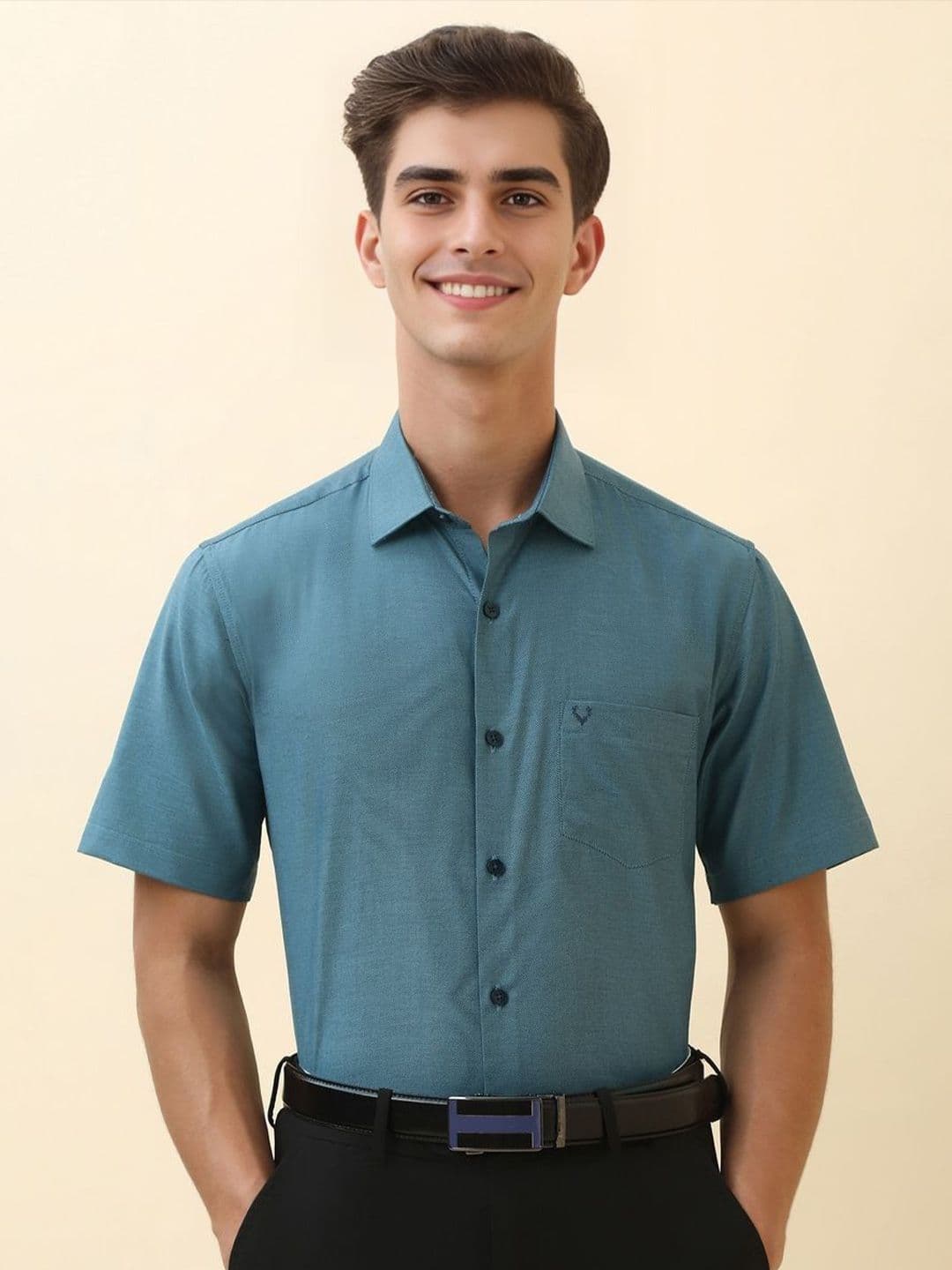 Allen Solly Slim Fit Spread Collar Cotton Formal Shirt - view 1
