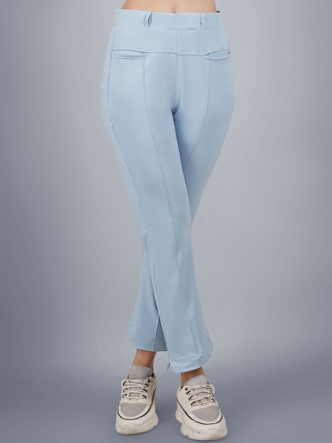 Plus Size Women Plus Size Relaxed High-Rise Wrinkle Free Trousers - view 1