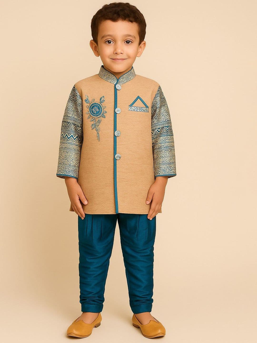 BAESD Boys Embroidered Sherwani Set - view 1