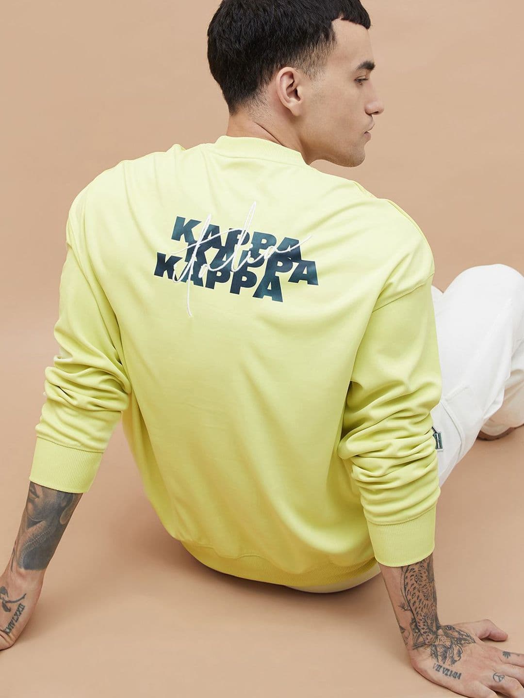 Kappa Men Typography Printed Relaxed Fit Pullover Sweatshirt - view 1