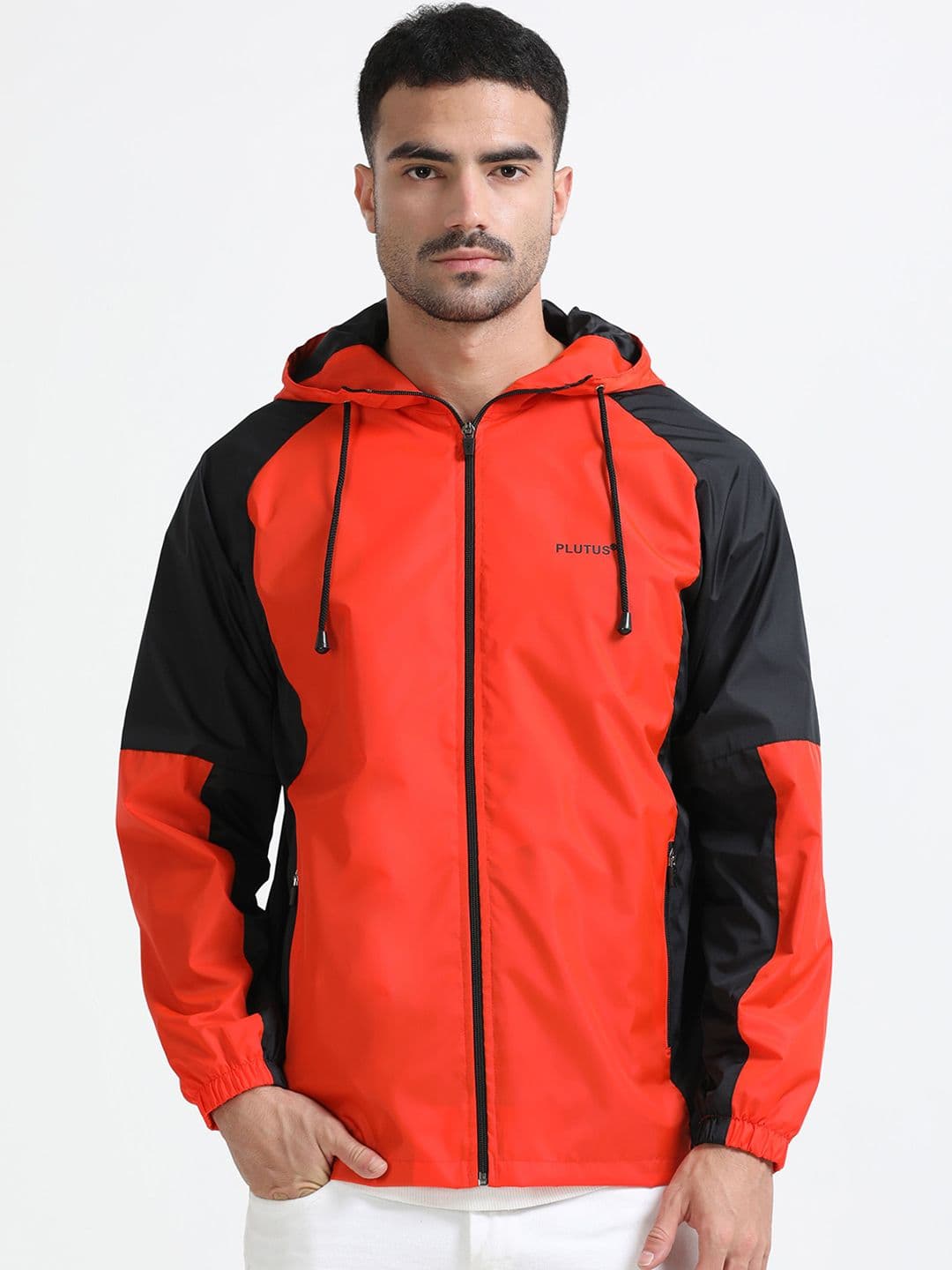 Plutus Men Colourblocked Water Resistant Hooded Long Sleeves Sporty Jacket - view 1