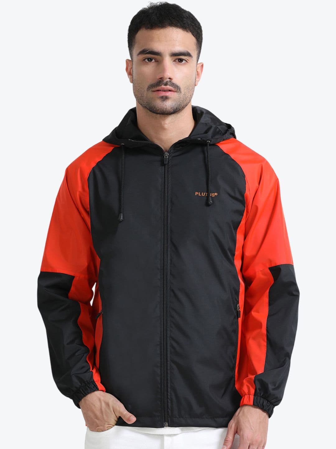 Plutus Colourblocked Hooded Water Resistant Sporty Jacket - view 1