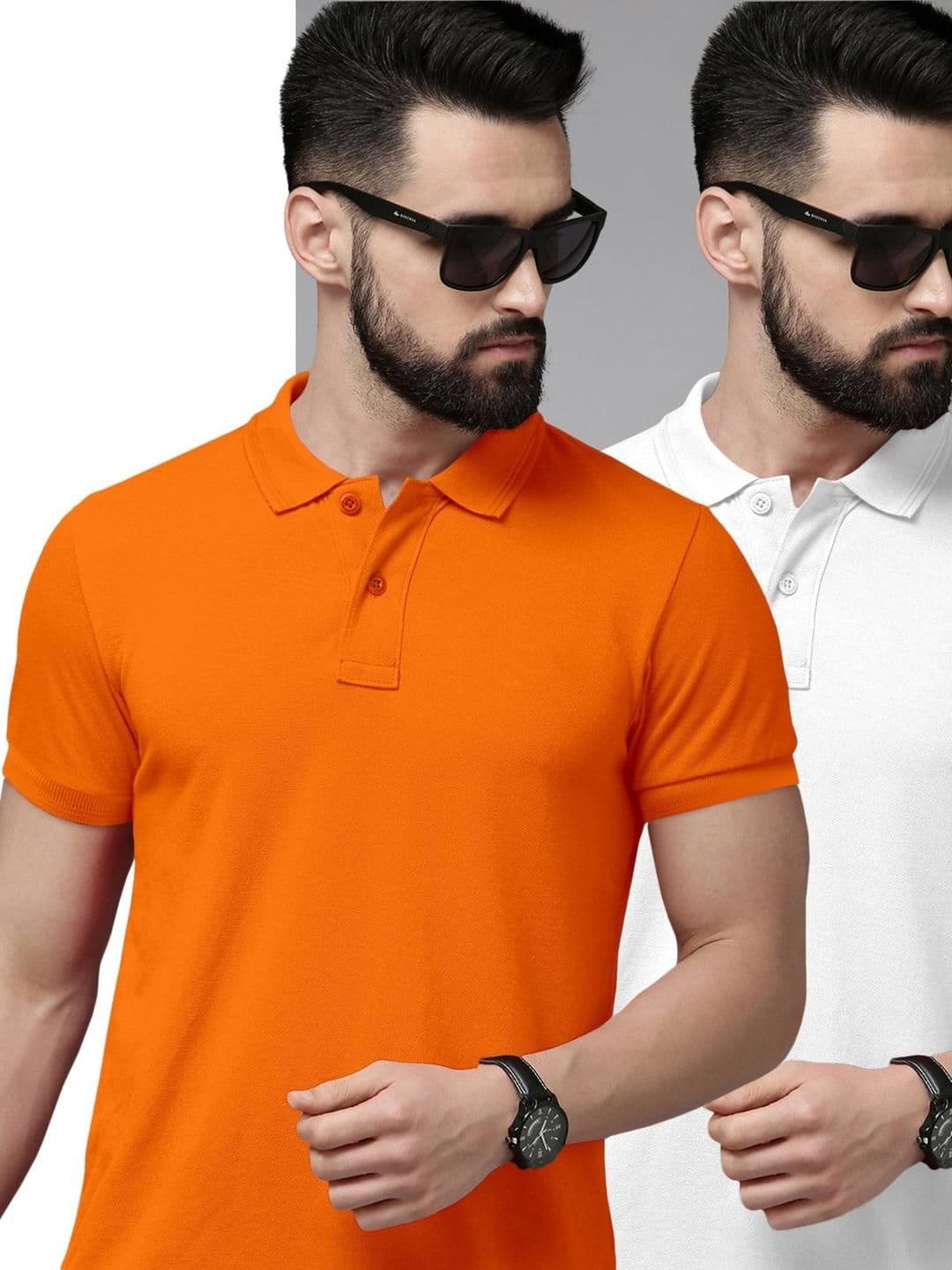 Metronaut Pack of 2 Slim Fit Polo Collar T-shirts - view 1