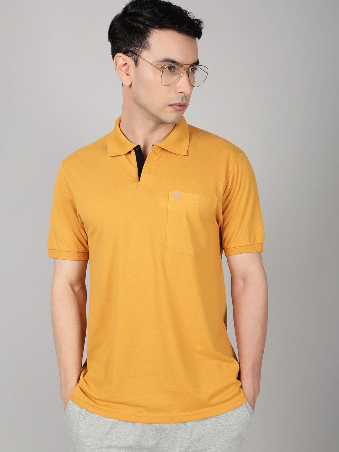 Lux Cozi Polo Collar Combed Cotton Lounge T-shirts - view 1