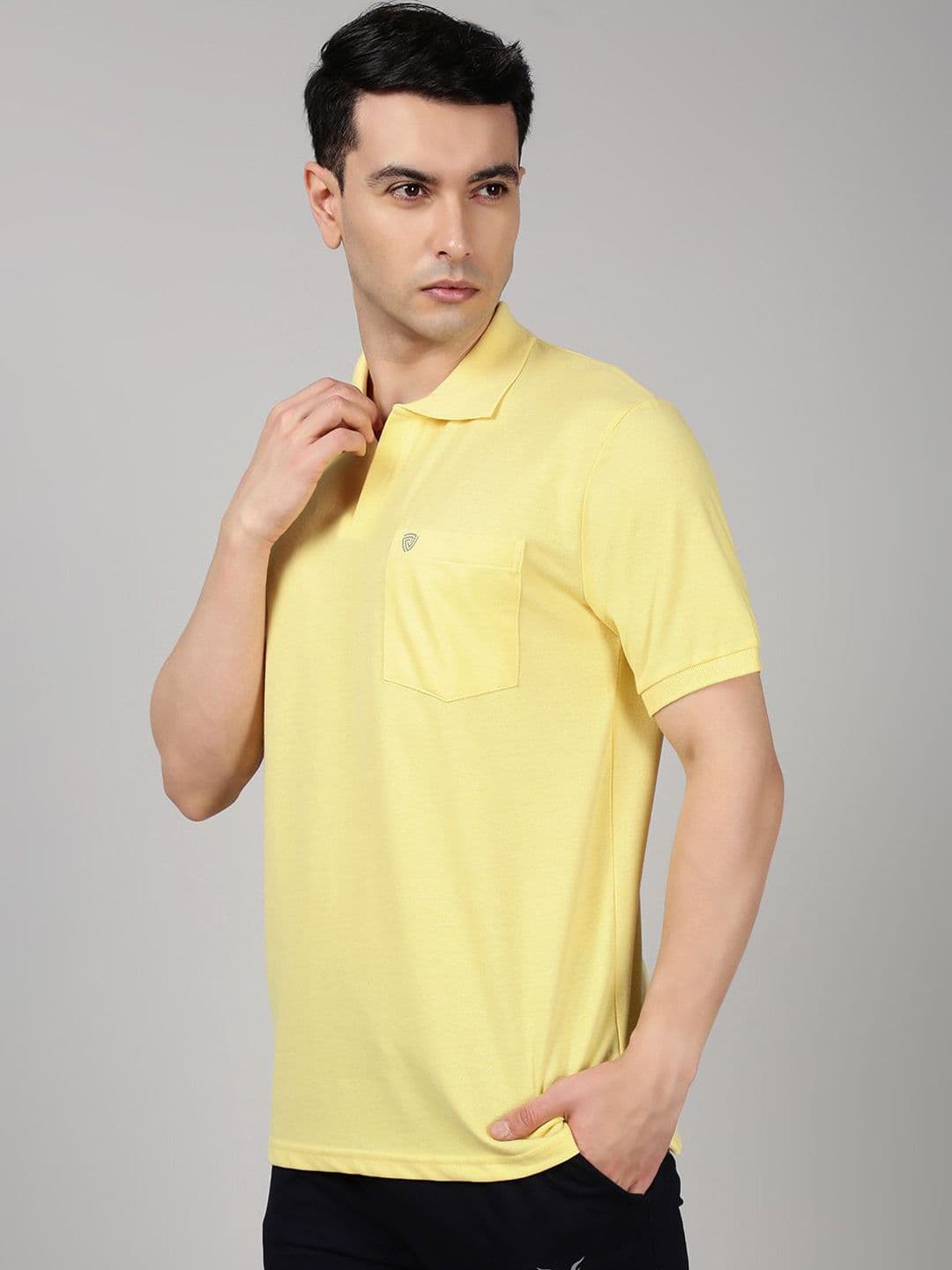 Lux Cozi Polo Collar Combed Cotton Lounge T-shirts - view 1