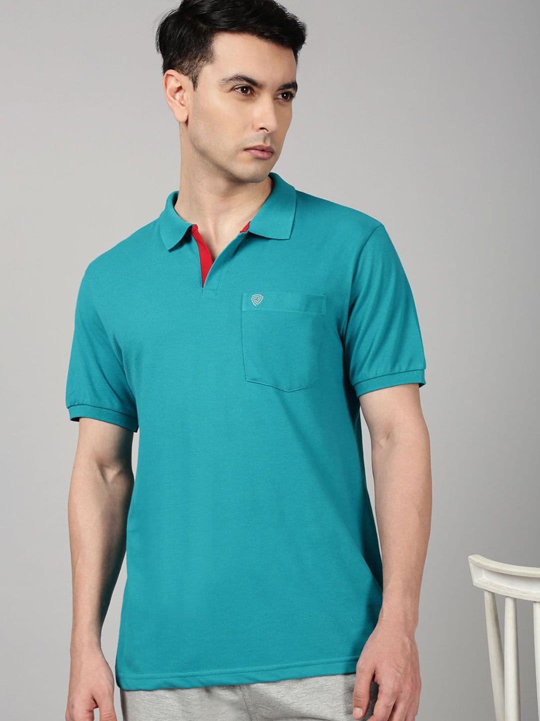 Lux Cozi Polo Collar Combed Cotton Lounge T-shirts - view 1