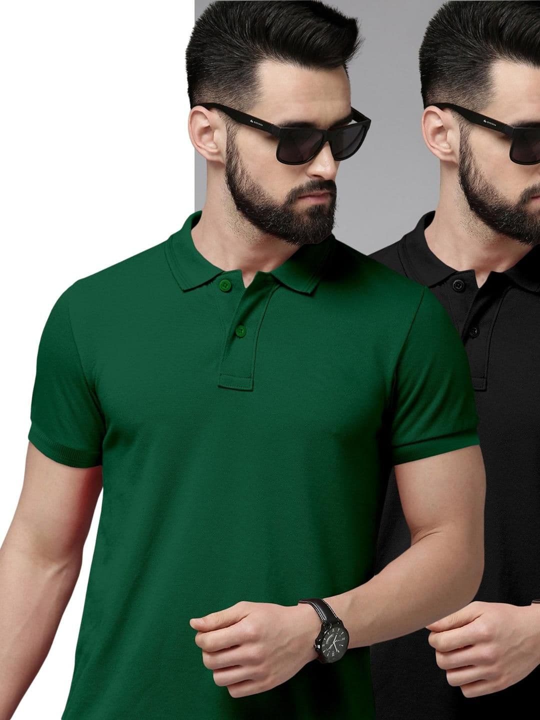 Metronaut Pack of 2 Slim Fit Polo Collar T-shirts - view 1