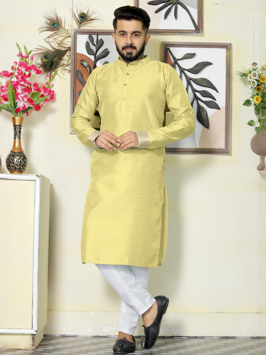 Archittam Men Silk Kurtas - view 1