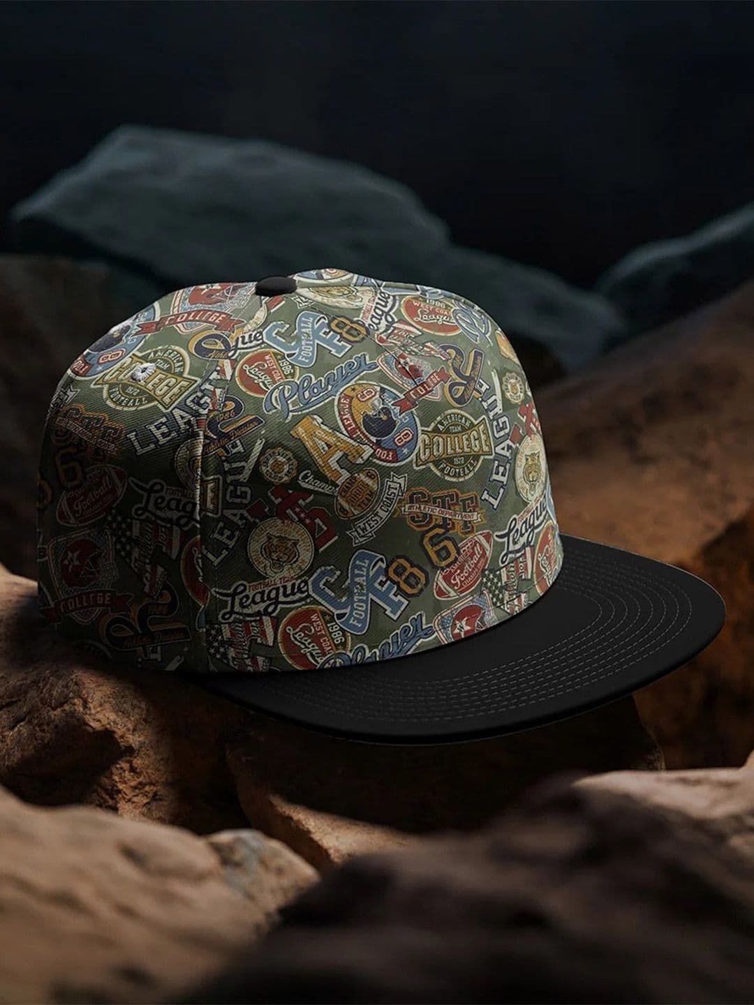 Juxar Urban Varsity Men Printed Cotton Snapback Cap - view 1
