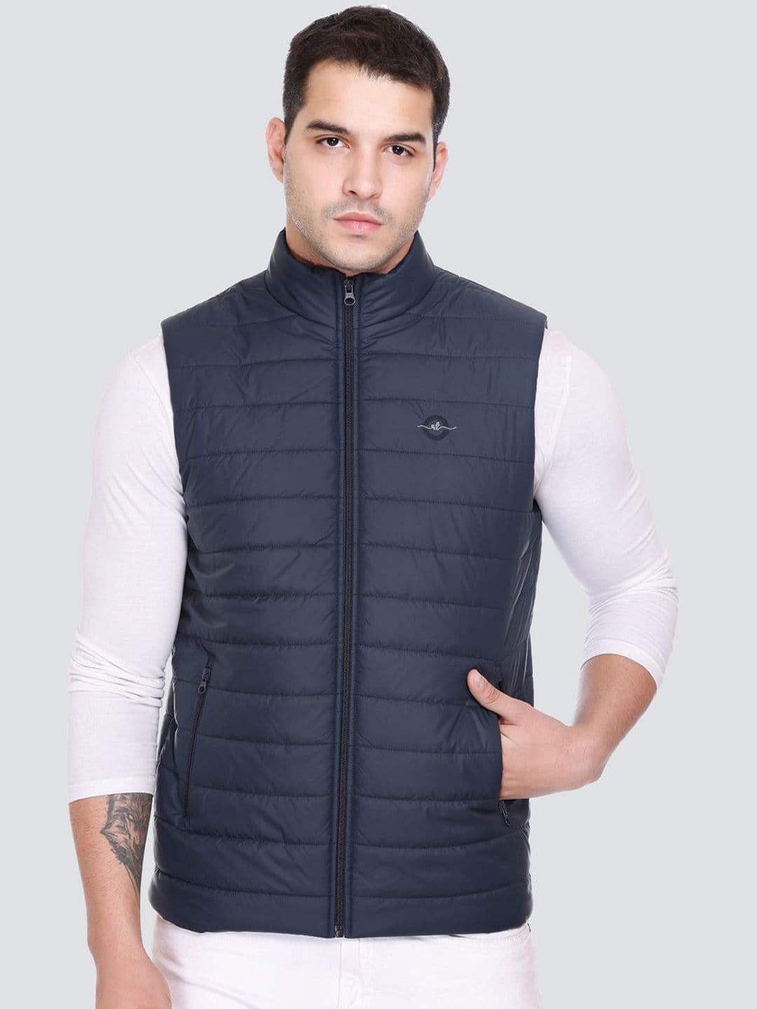 Rare Times Mock Collar Lightweight Puffer Jacket - view 1