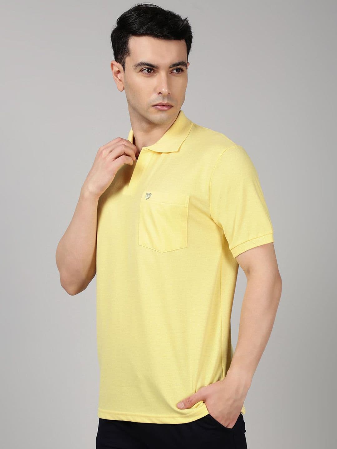Lux Cozi Polo Collar Combed Cotton Lounge T-shirts - view 1