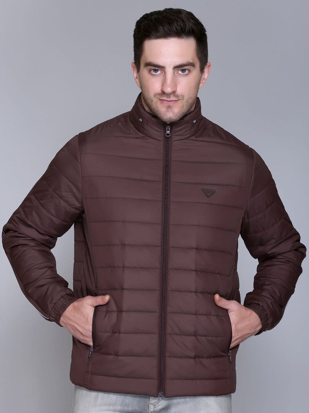 Rare Times Mock Collar Lightweight Puffer Jacket - view 1