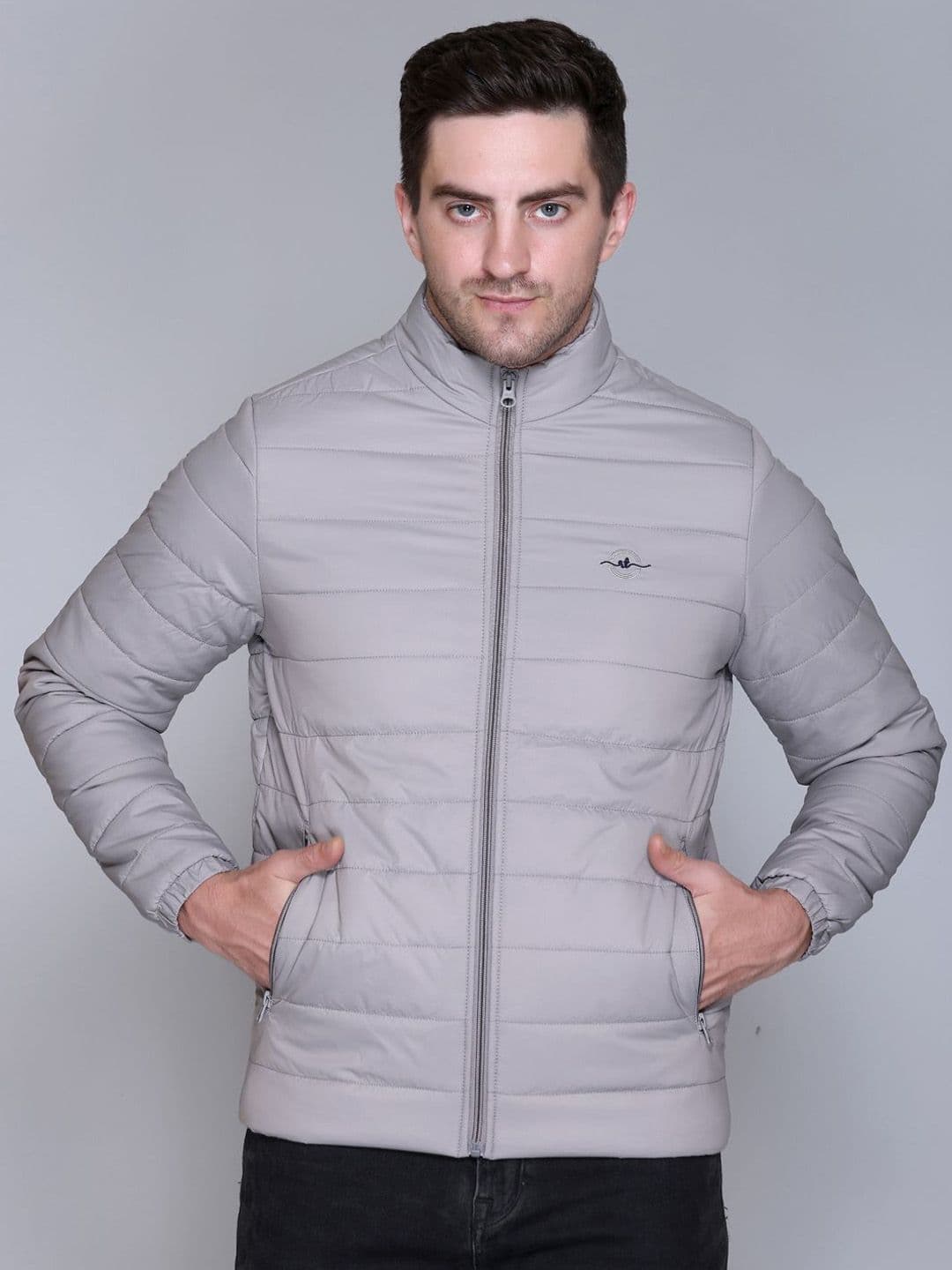 Rare Times Mock Collar Lightweight Puffer Jacket - view 1