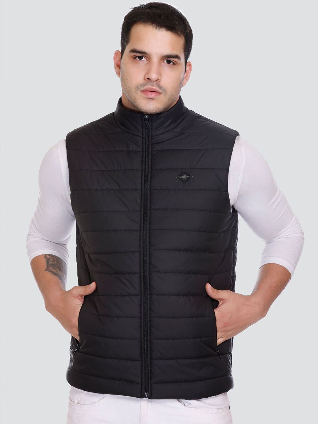 Rare Times Mock Collar Lightweight Puffer Jacket - view 1