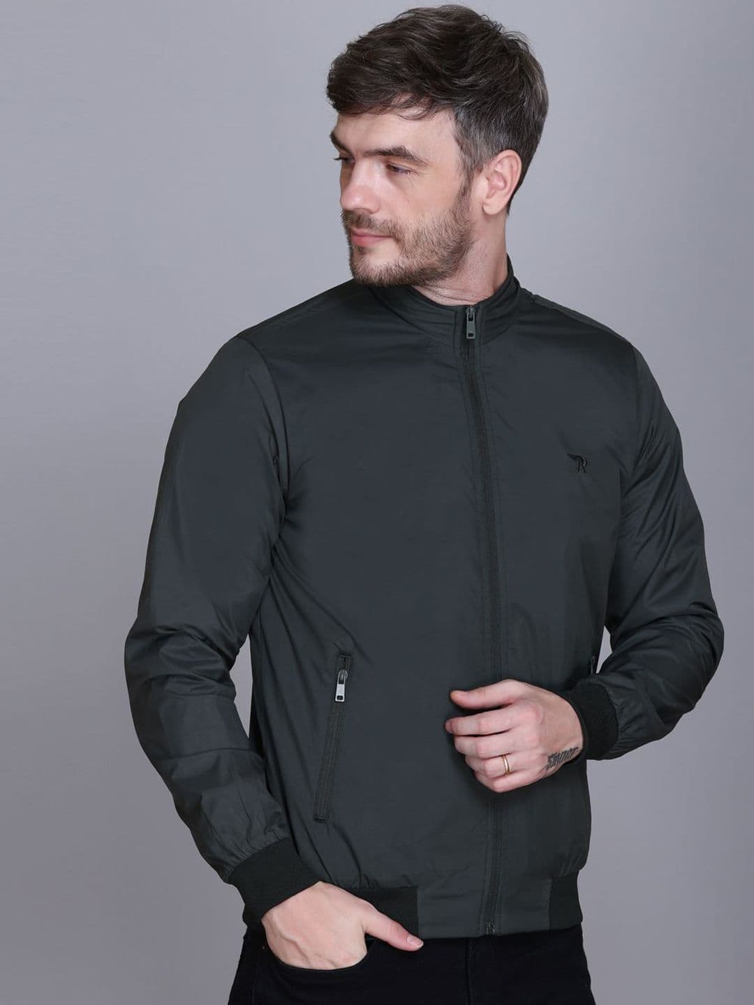 Rare Times Mock Collar Lightweight Puffer Jacket - view 1