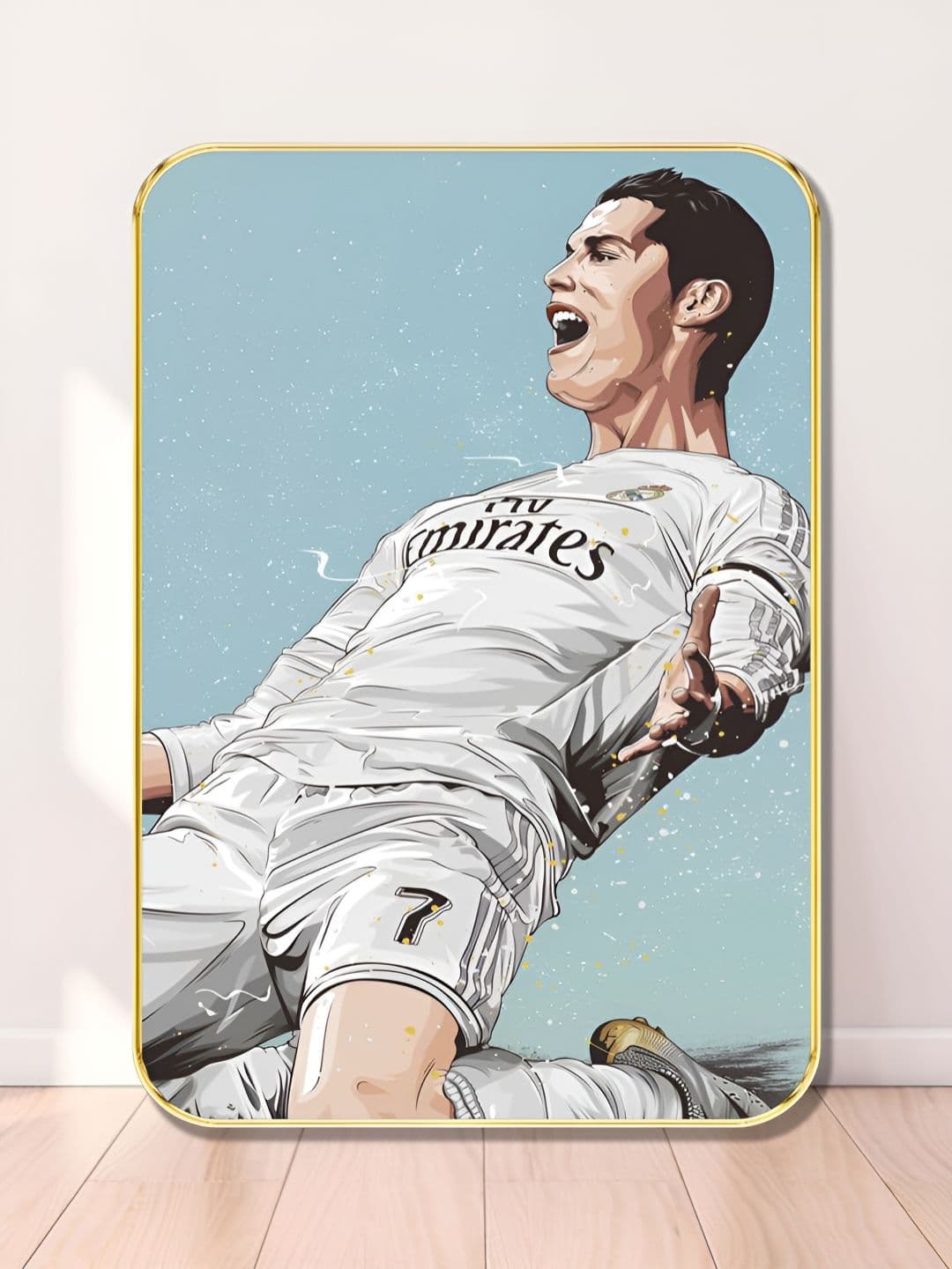 Livin'luxe White & Blue Cristiano Ronaldo Sliding Celebration Wall Art - view 1