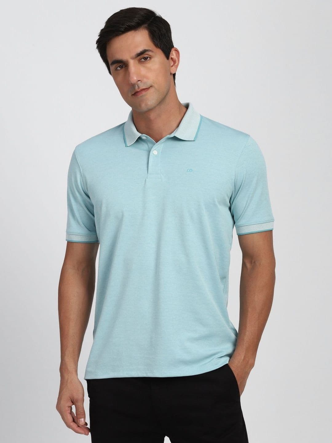 Peter England Polo Collar Cotton T-shirt - view 1