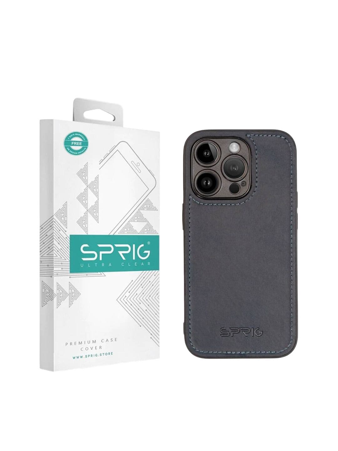 SPRIG iPhone 14 Pro Matte PU Leather Back Cover - view 1
