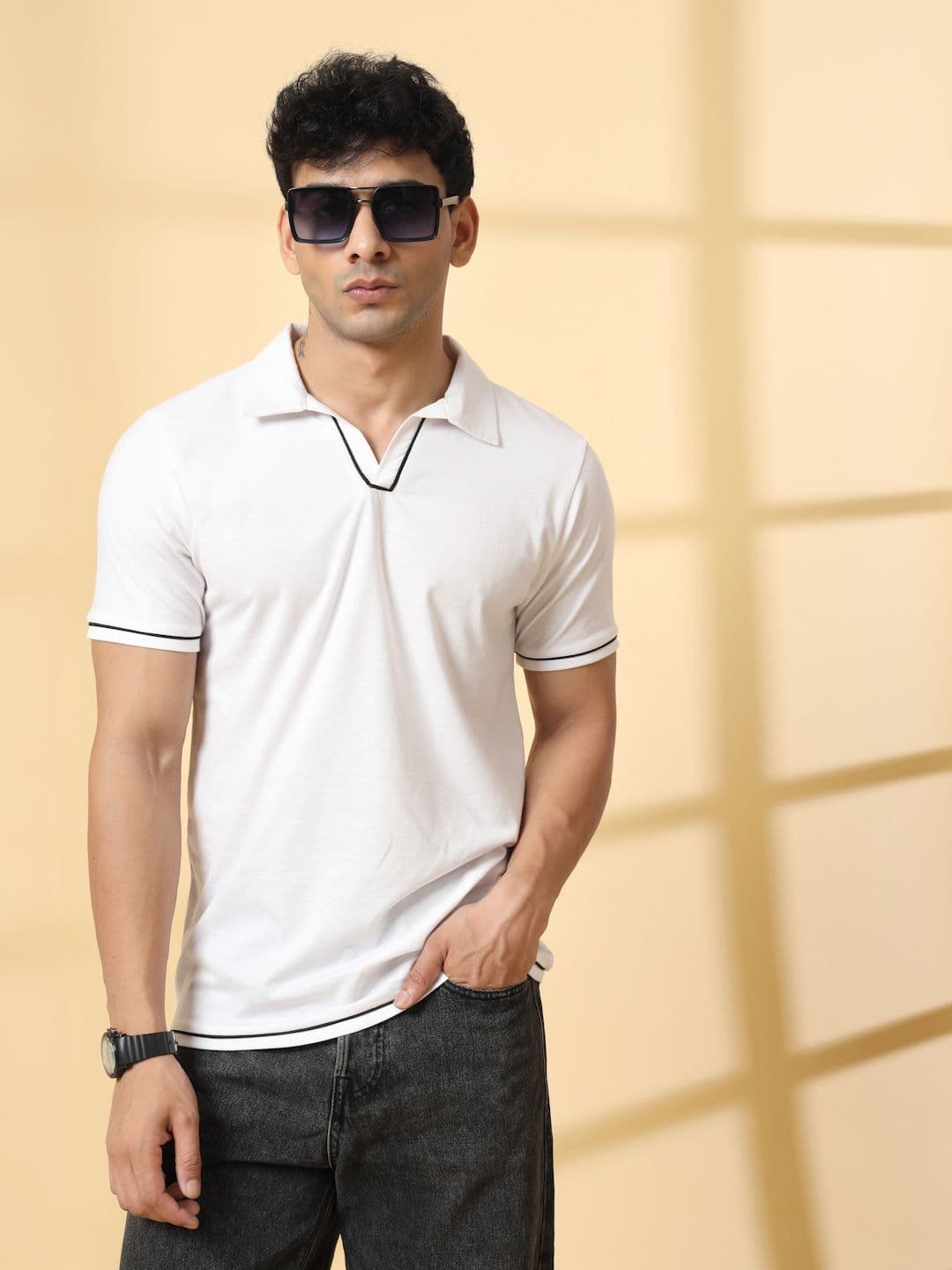 Rigo Polo Collar Cotton T-shirt - view 1