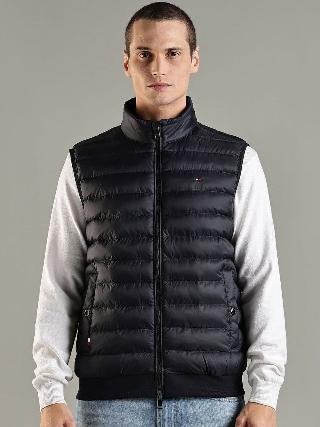 Tommy Hilfiger Stand Collar Sleeveless Cotton Padded Jacket - view 1