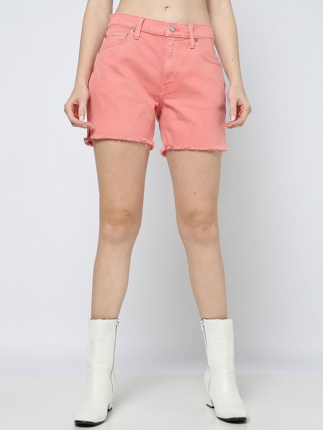 GAP Women Mid-Rise Denim Shorts - view 1