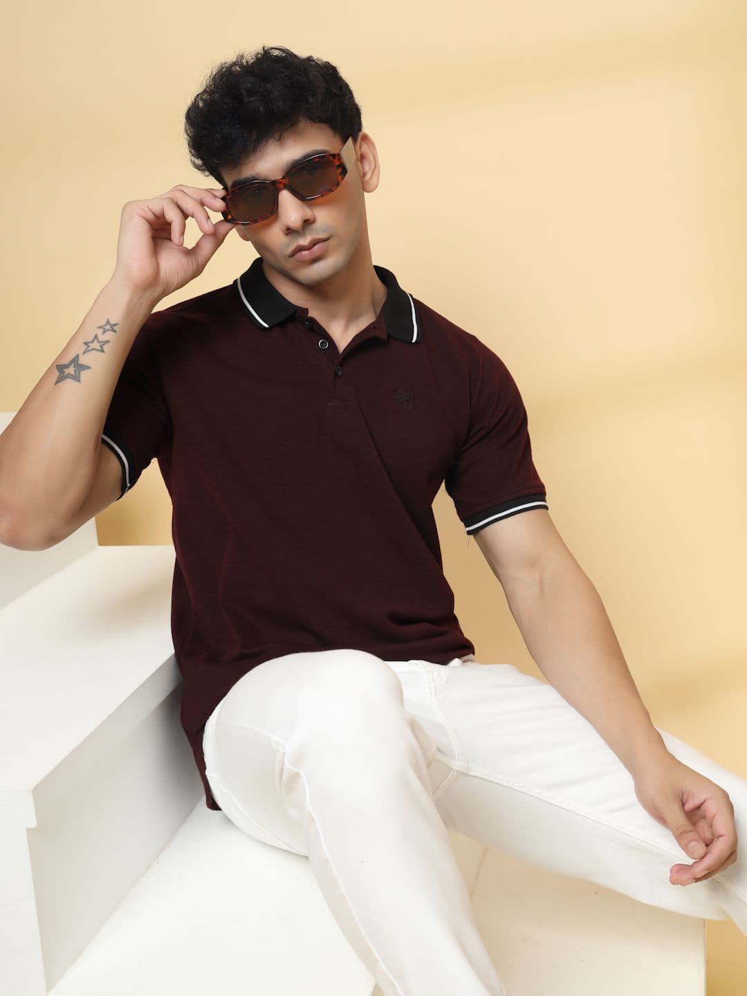Rigo Polo Collar Cotton T-shirt - view 1