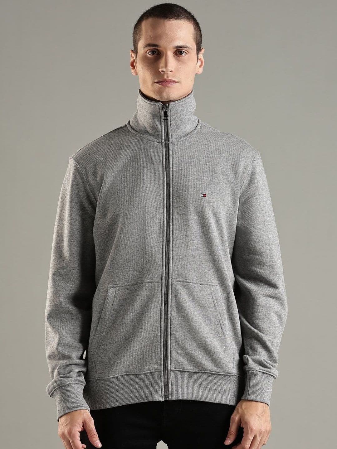Tommy Hilfiger Stand Collar Cotton Sporty Jacket - view 1