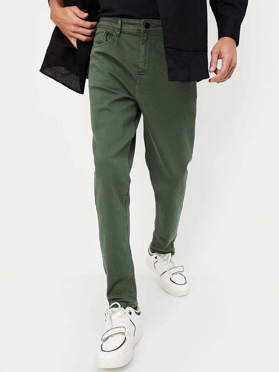 max Men Regular Fit Mid-Rise Coloured Jeans - view 1