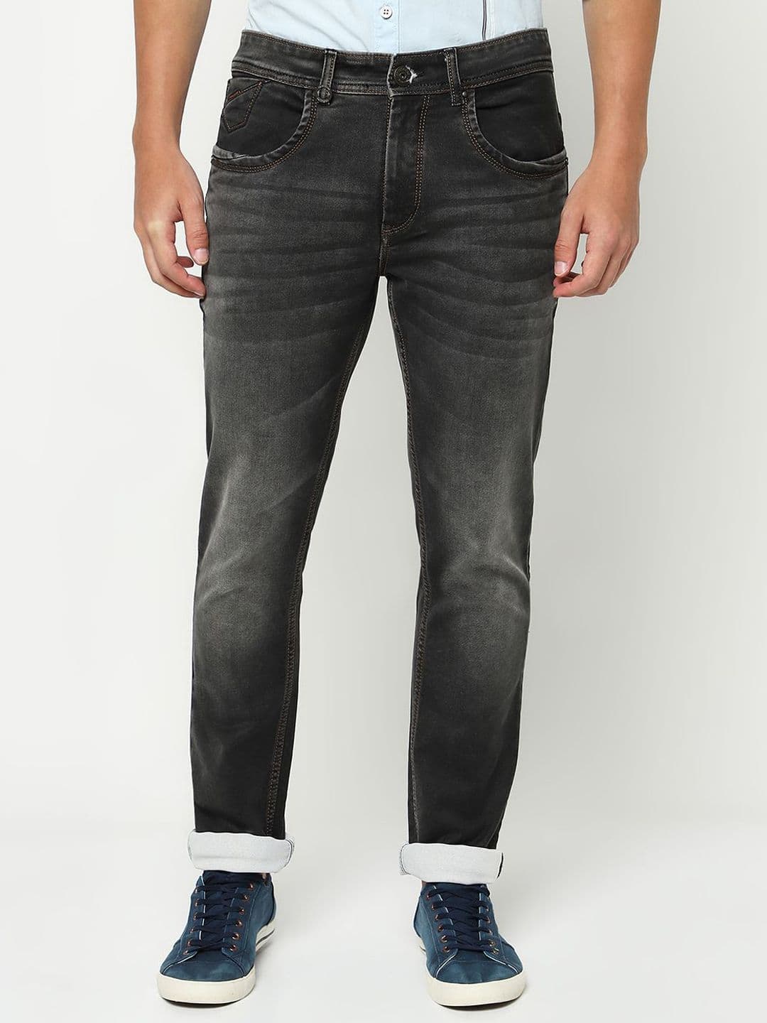 Crimsoune Club Men Slim Fit Mid-Rise Heavy Fade Jeans - view 1