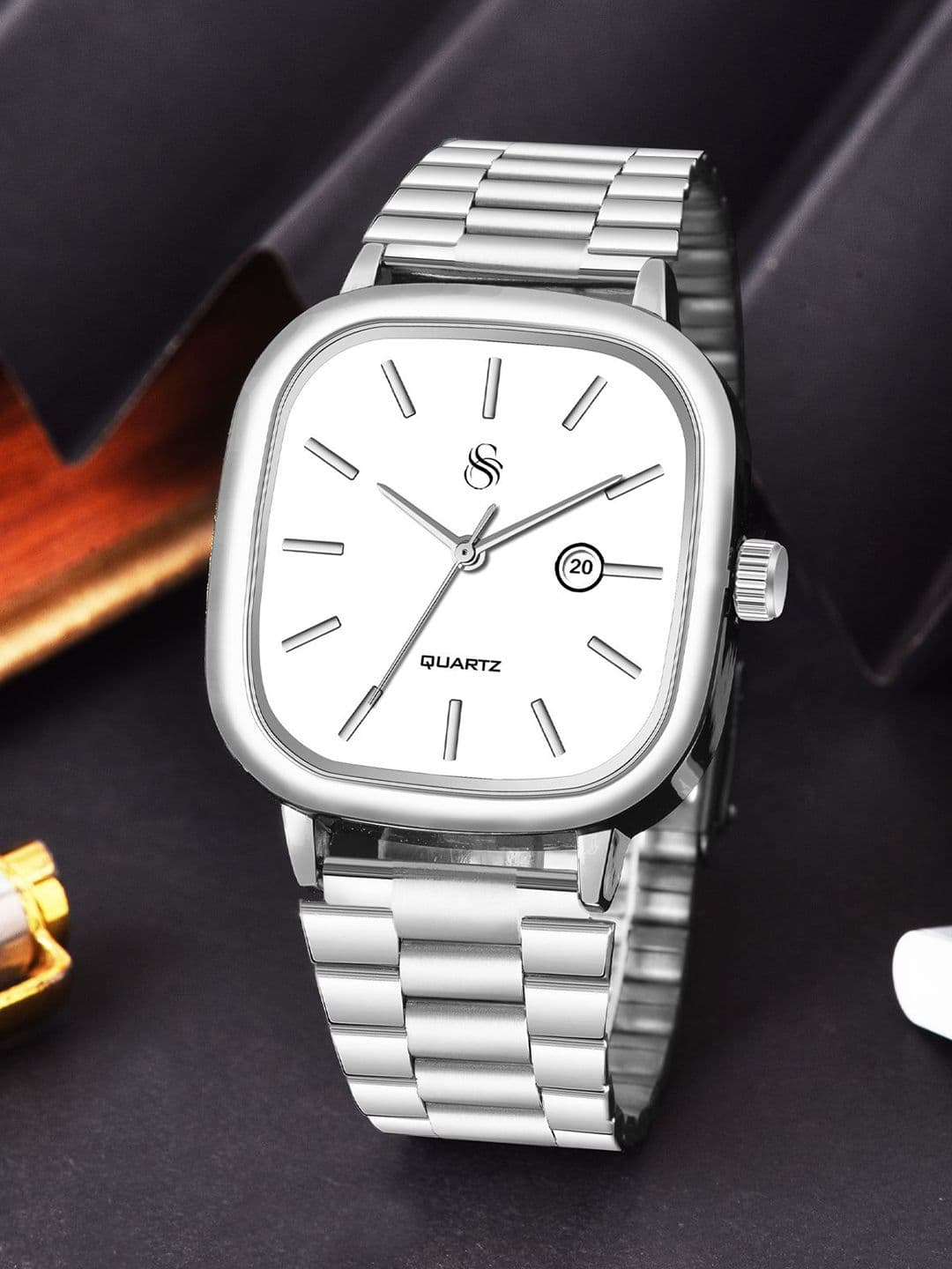 Shocknshop Unisex Stainless Steel Straps Analogue Multi Function Watch WCH148White - view 1