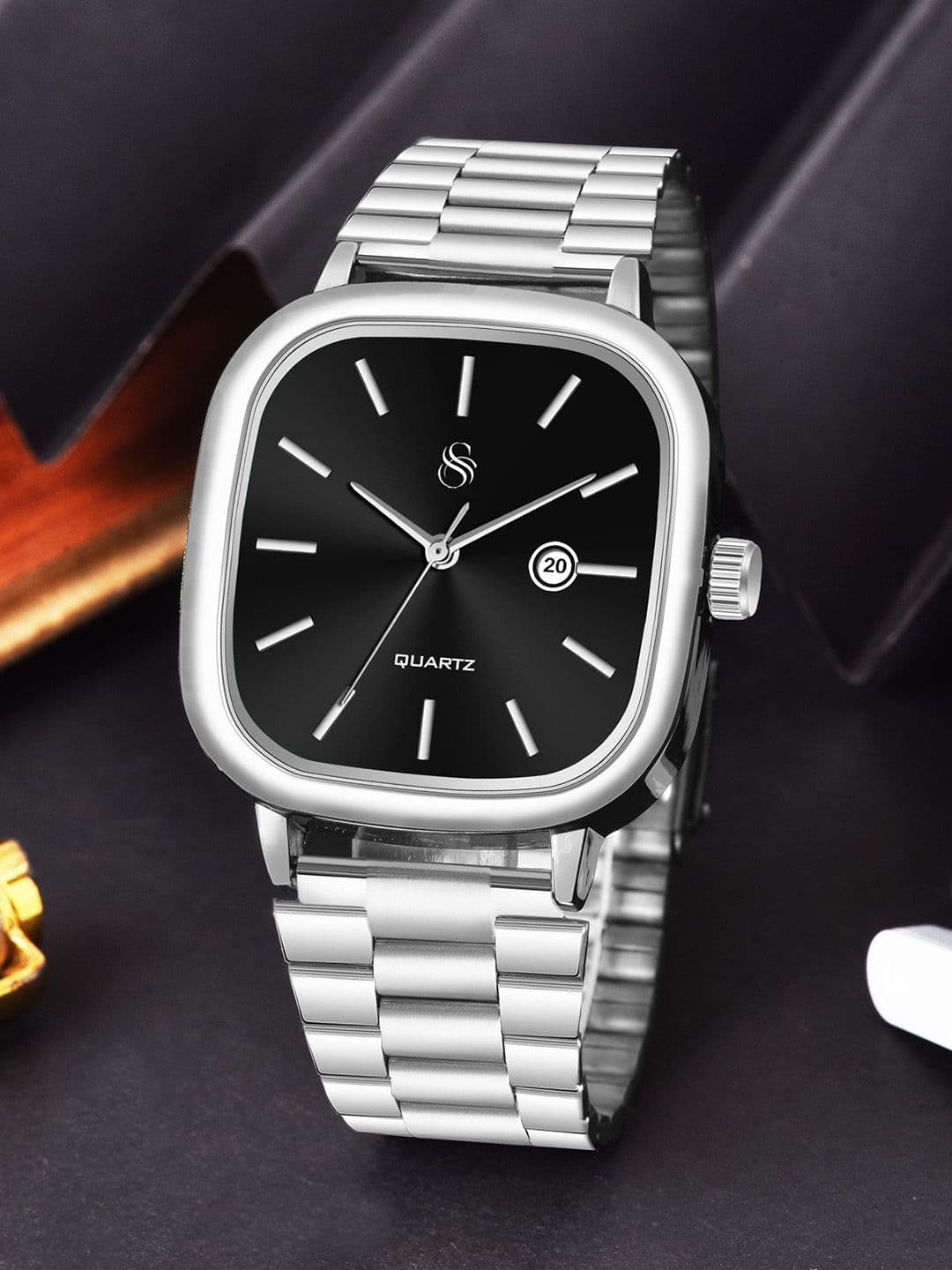 Shocknshop Unisex Stainless Steel Straps Analogue Multi Function Watch WCH148Black - view 1