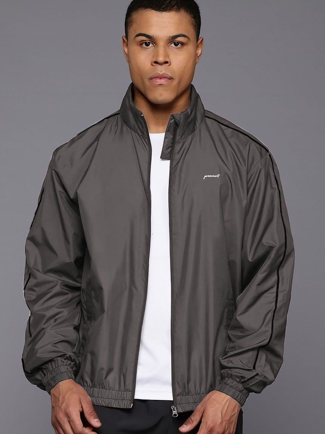 MOUNTAIN COLOURS Men Solid Mock Collar Windcheater and Water Resistant Sporty Jacket - view 1