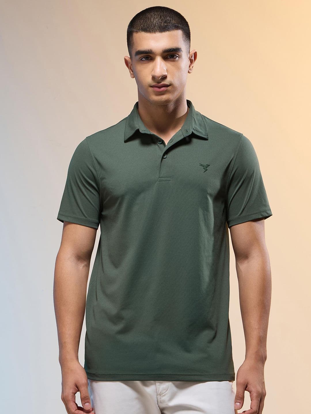 Technosport SS25 Polo Collar Antimicrobial Slim Fit Sports T-Shirt - view 1