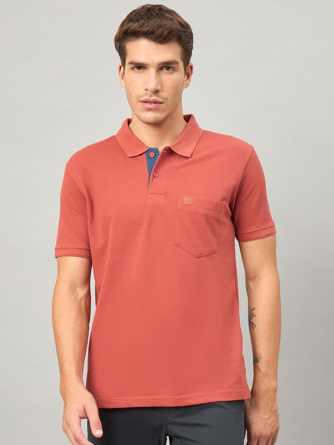 Duke Polo Collar Slim Fit Cotton T-shirt - view 1