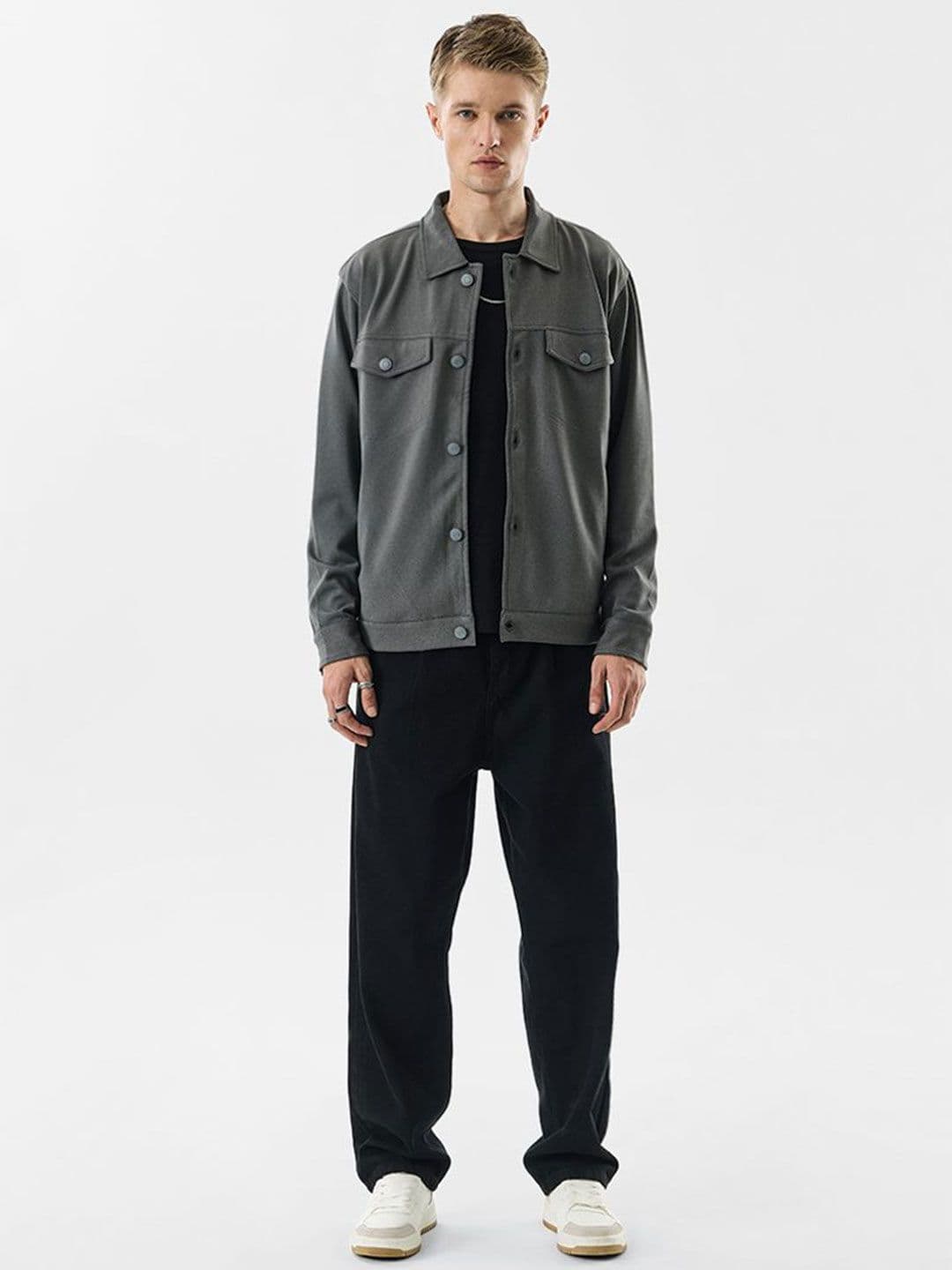 Snitch Men Solid Bomber Jacket - view 1