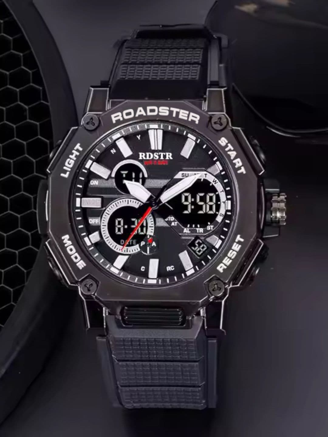 The Roadster Lifestyle Co Men Analogue & Digital Watches RDSTR-8047-BLACK - view 1