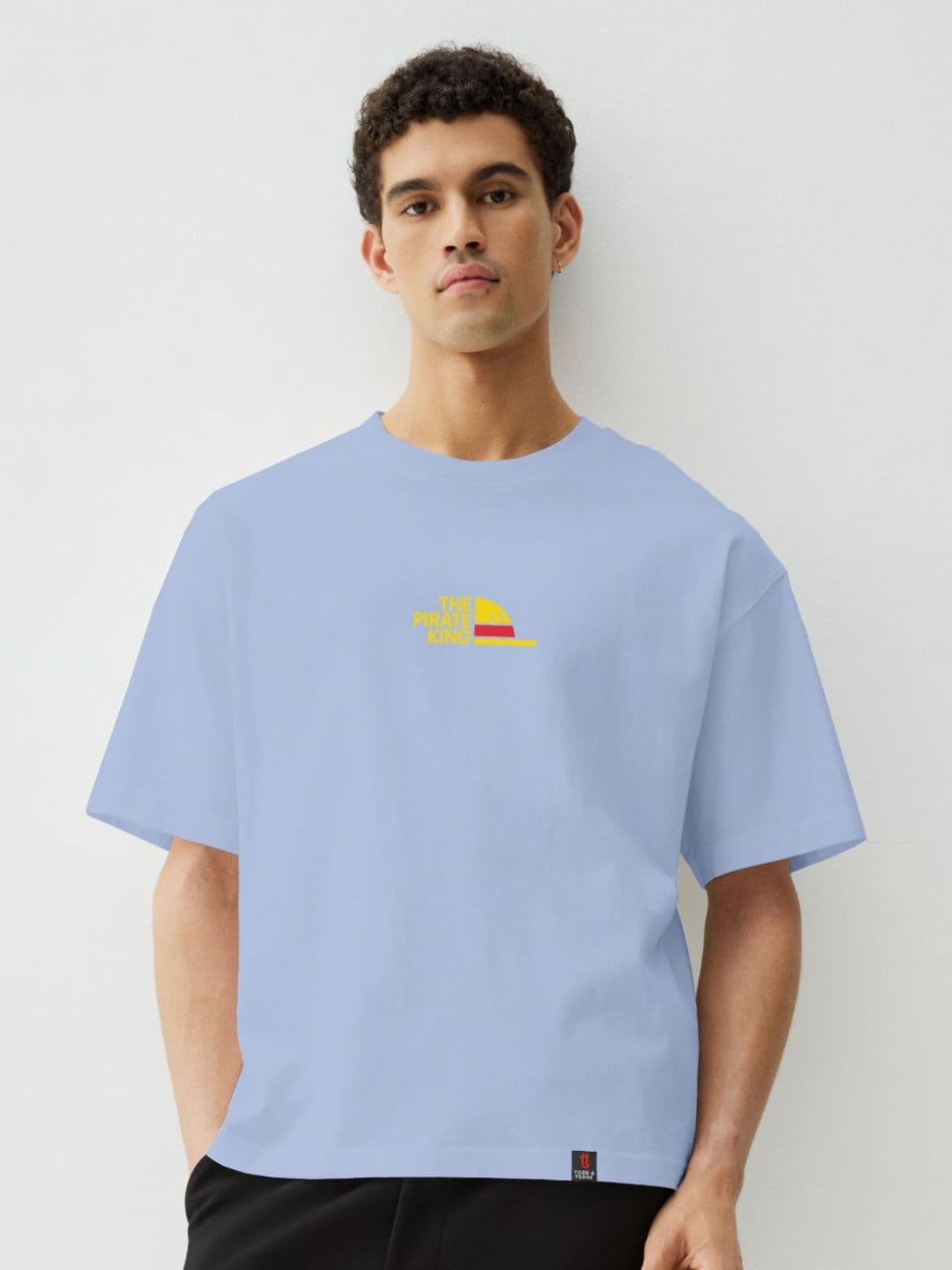 TOGS & TERRE Typography Printed Oversized Organic Cotton T-shirt - view 1