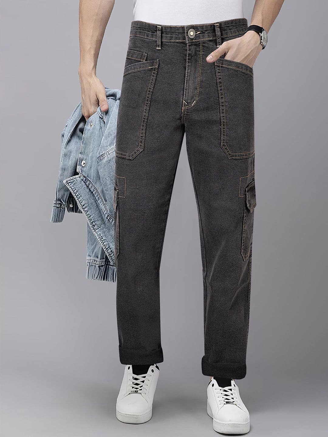 RIG BONE Men Relaxed Fit Mid-Rise Stretchable Cargo Styles Jeans - view 1