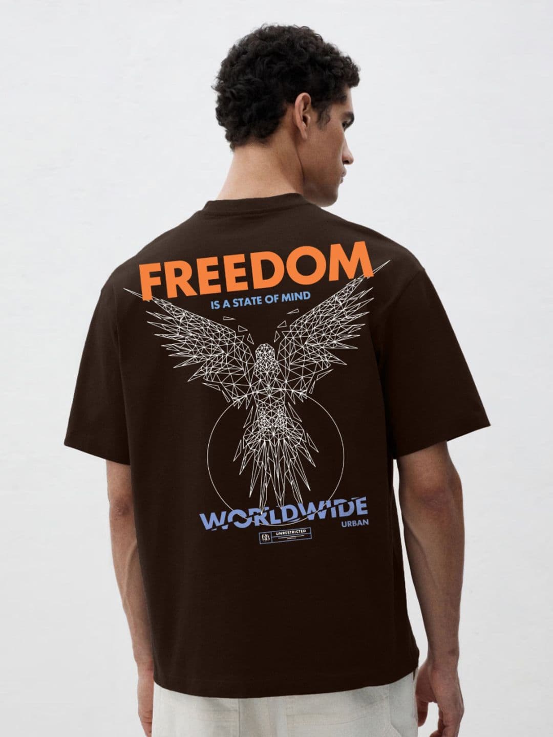 TOGS & TERRE Typography Printed Oversized Organic Cotton T-shirt - view 1