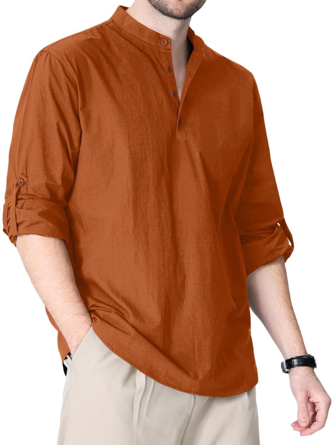 Fifth U Men Solid Kurta - view 1