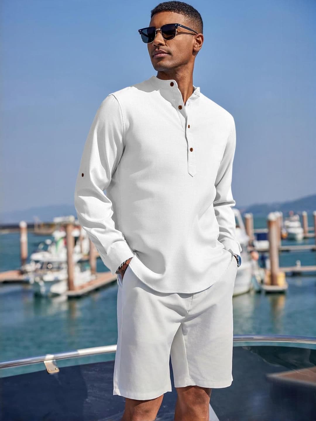 Fifth U Solid Cotton Blend Straight Kurta - view 1