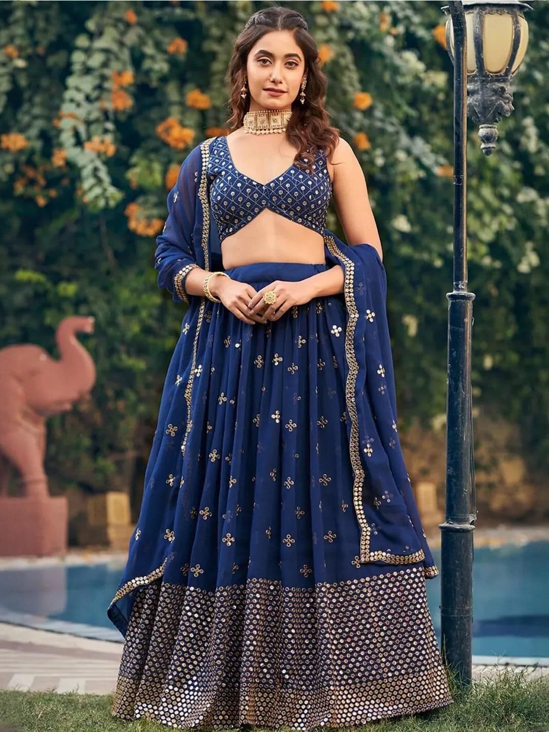 Kedar Fab Women Semi-Stitched Lehenga Choli - view 1