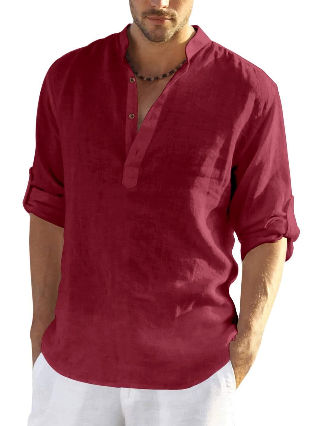 Fifth U Maroon Blended Kurtas - view 1