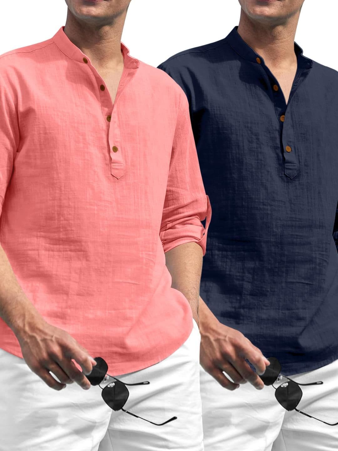 Fifth U Peach Blended Kurtas - view 1