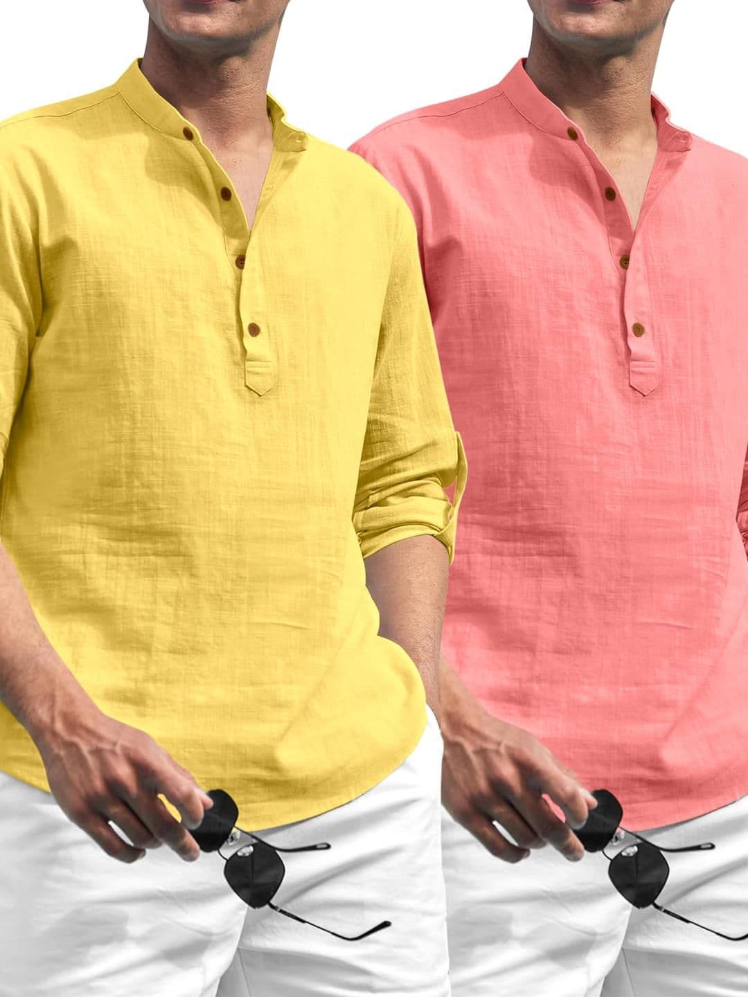 Fifth U Yellow Blended Kurtas - view 1