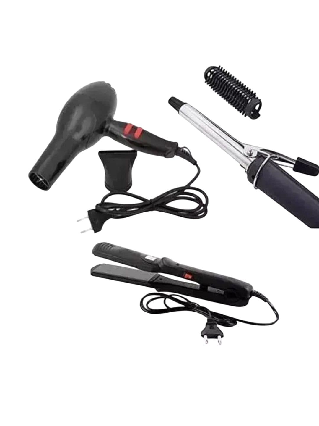 UKSTYLZ Set Of 3 1500 Watts Hair Dryer With Straightener 522 & Curler 471b - view 1